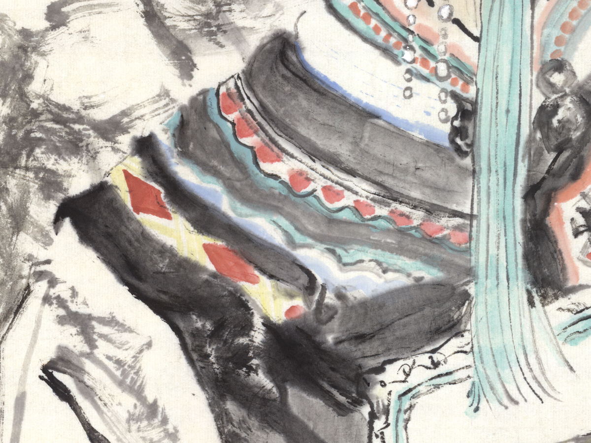 Portrait of a Chinese Woman — Original Chinese Ink Painting